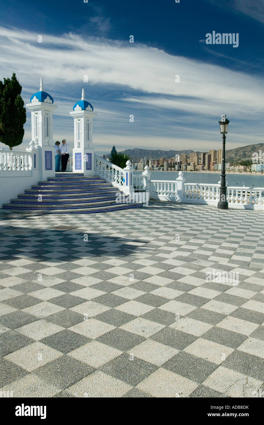 Balcon del Mediterraneo Benidorm, Costa Blanca, Espagne Banque D'Images