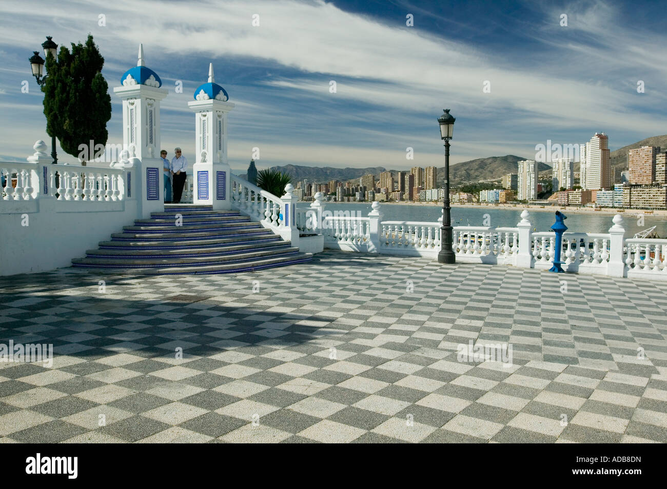Balcon del Mediterraneo Benidorm, Costa Blanca, Espagne Banque D'Images