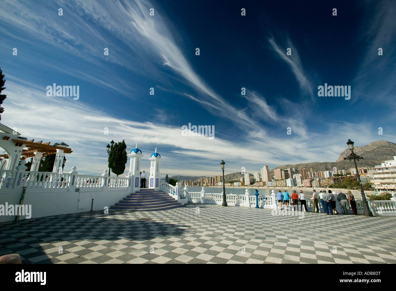 Balcon del Mediterraneo Benidorm, Costa Blanca, Espagne Banque D'Images
