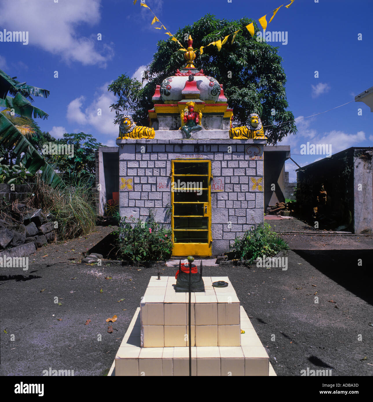 Temple tamoul à l'Ile Maurice Banque D'Images