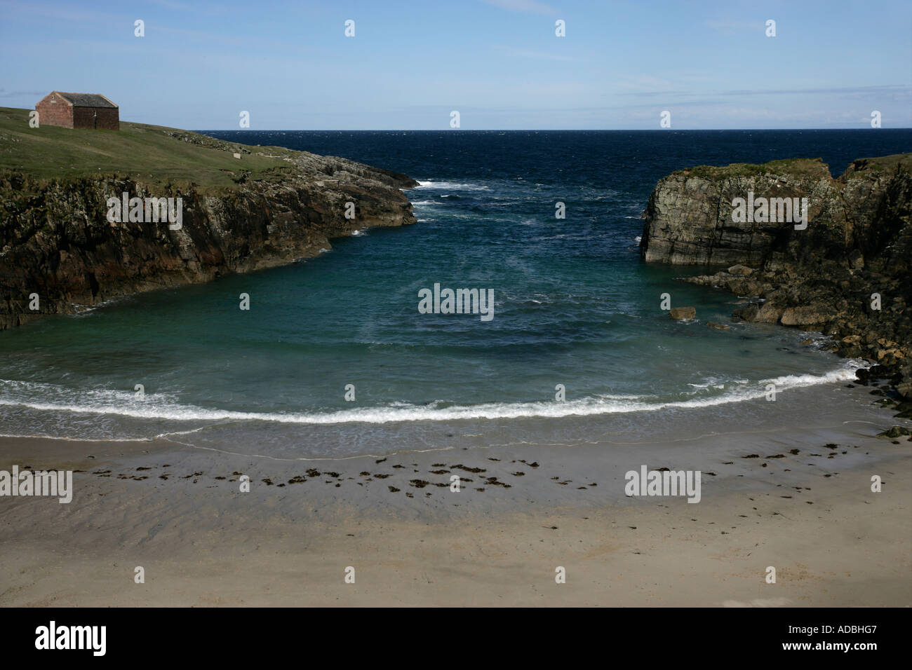 ISLE OF LEWIS Hébrides en Écosse Rubha Robhanais par Nis Port Banque D'Images