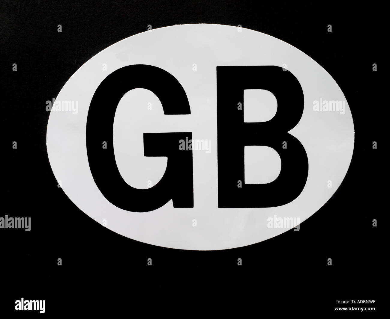 Car sticker gb Banque de photographies et d'images à haute résolution -  Alamy