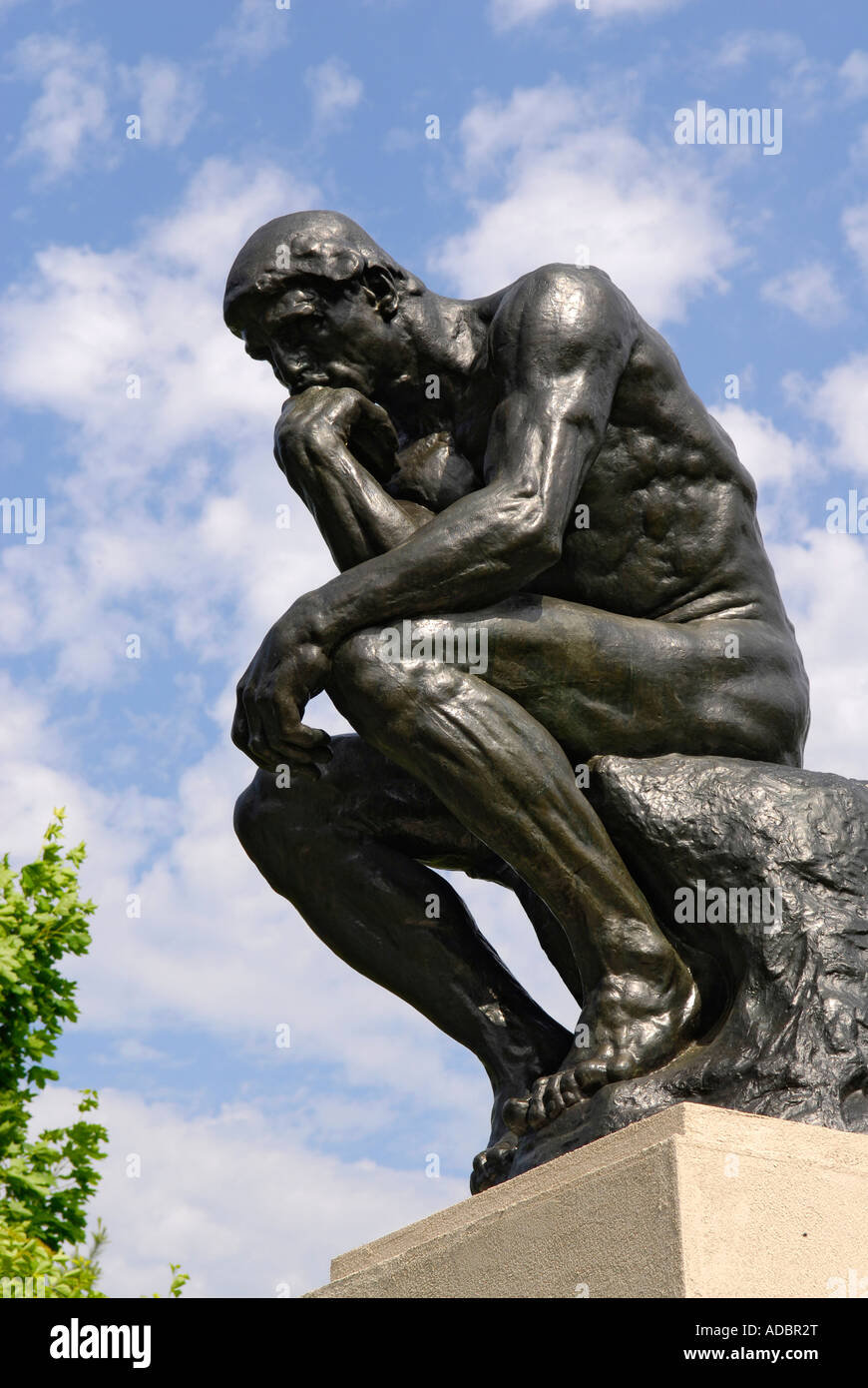 1904 Le penseur d'Auguste Rodin au Frederik Meijer Gardens and Sculpture Park à Grand Rapids Michigan MI Banque D'Images