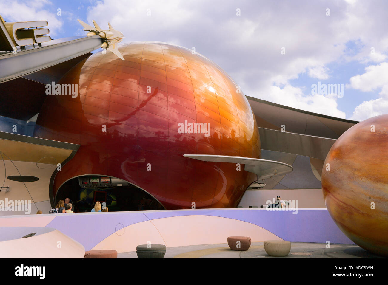 L'attraction de l'espace de la mission au Centre Epcot de Walt Disney World, à Kissimmee FL Banque D'Images