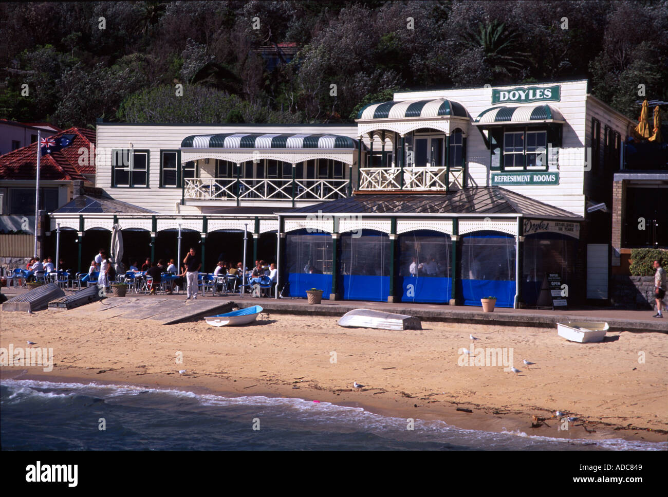 Restaurant de fruits de mer célèbre Doyles Watsons Bay Port de Sydney, Australie Banque D'Images