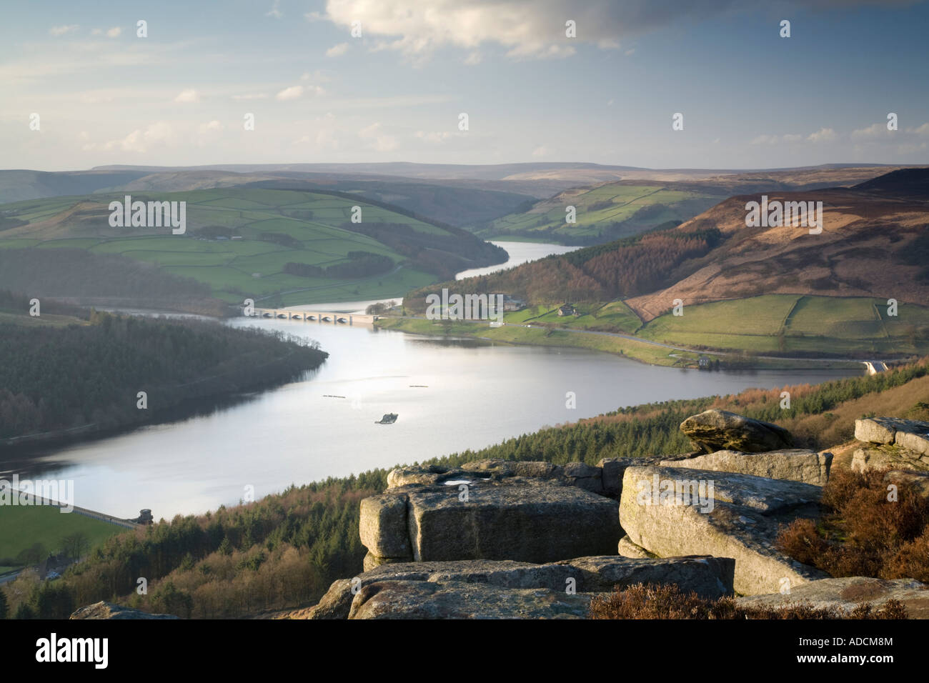 Bamford, Edge, Derbyshire Peak District, l'angleterre , Royaume-Uni Banque D'Images