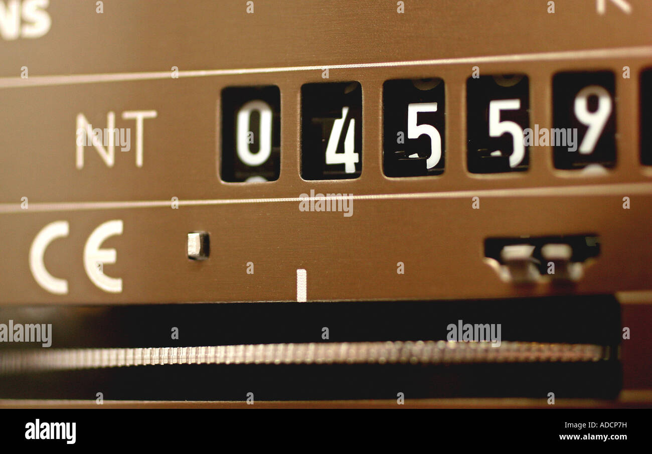 Compteur d'électricité Banque D'Images