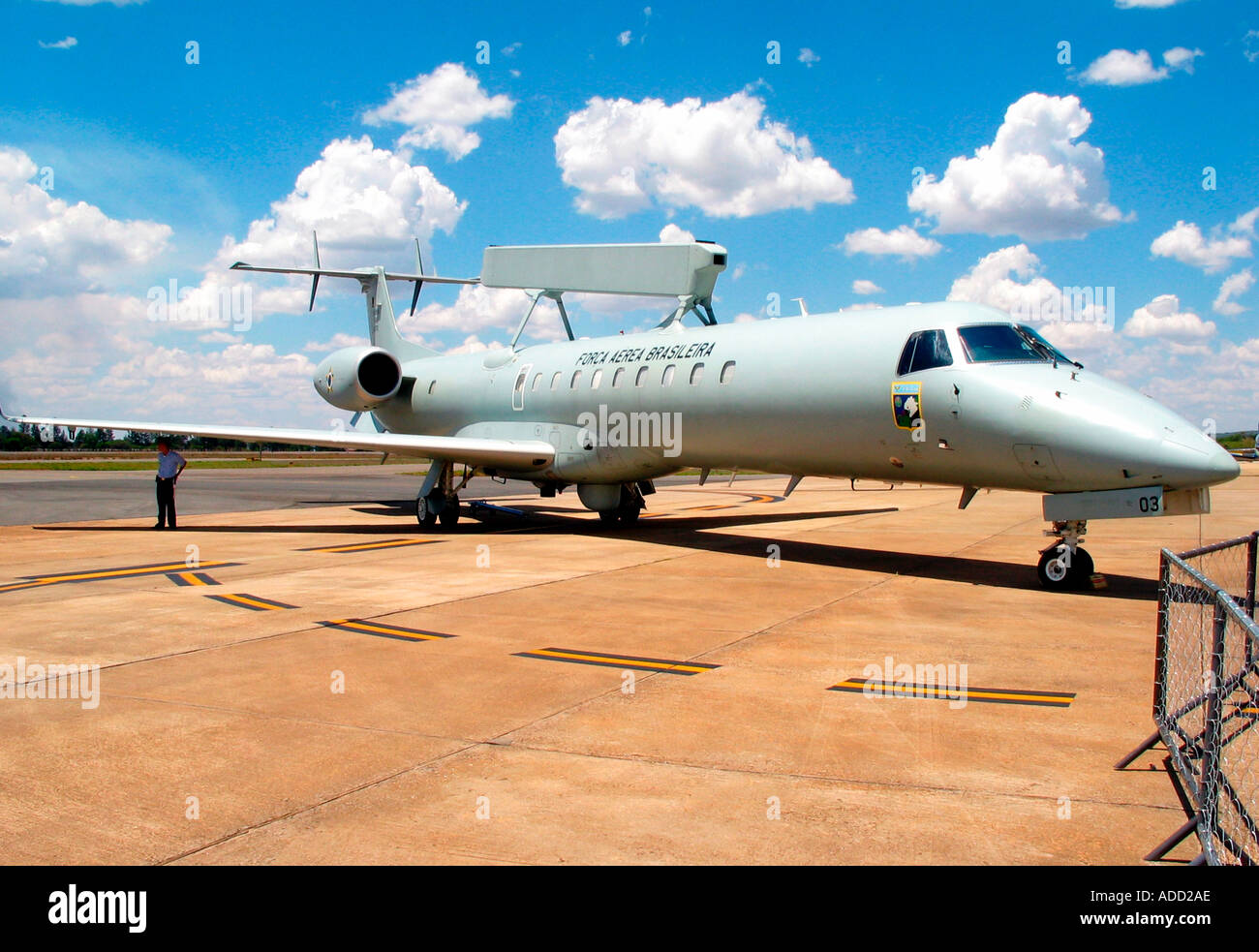 Avions de l'EMB145 AEW Projet SIVAM COOPÉRATION armée de l'air brésilienne FAB Banque D'Images