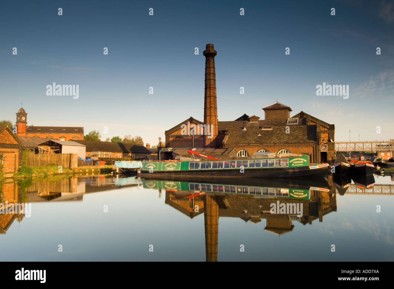 Musée national des voies navigables, port d'Ellesmere, Wirral, Cheshire, Angleterre, Royaume-Uni Banque D'Images