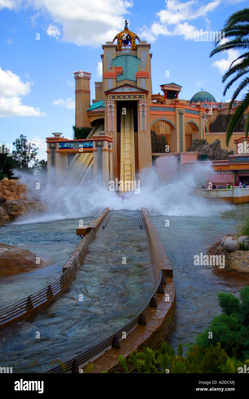 Flume Ride at Sea World Orlando, Floride, USA Banque D'Images