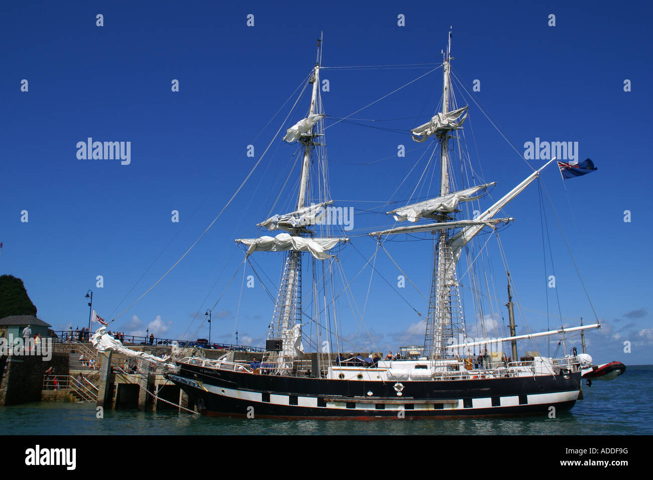 Tall Ship à Ilfracombe Banque D'Images