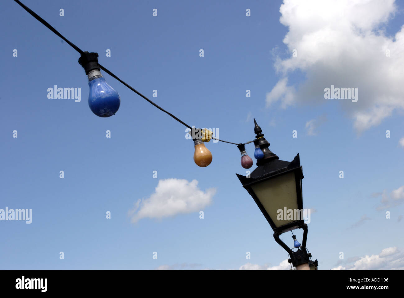 Gaz à l'ancienne lampe de rue Banque D'Images