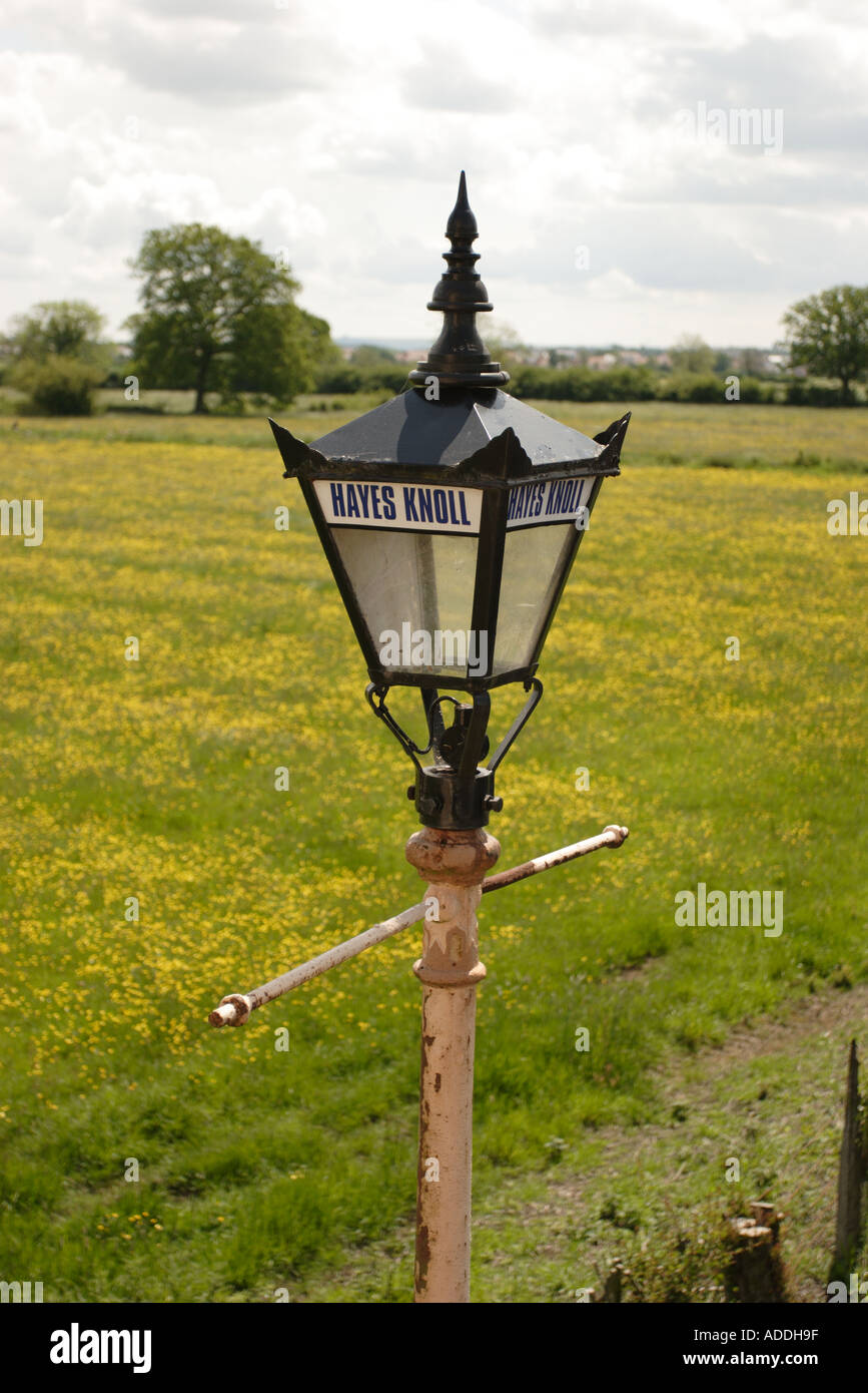 Gaz à l'ancienne lampe de rue Banque D'Images