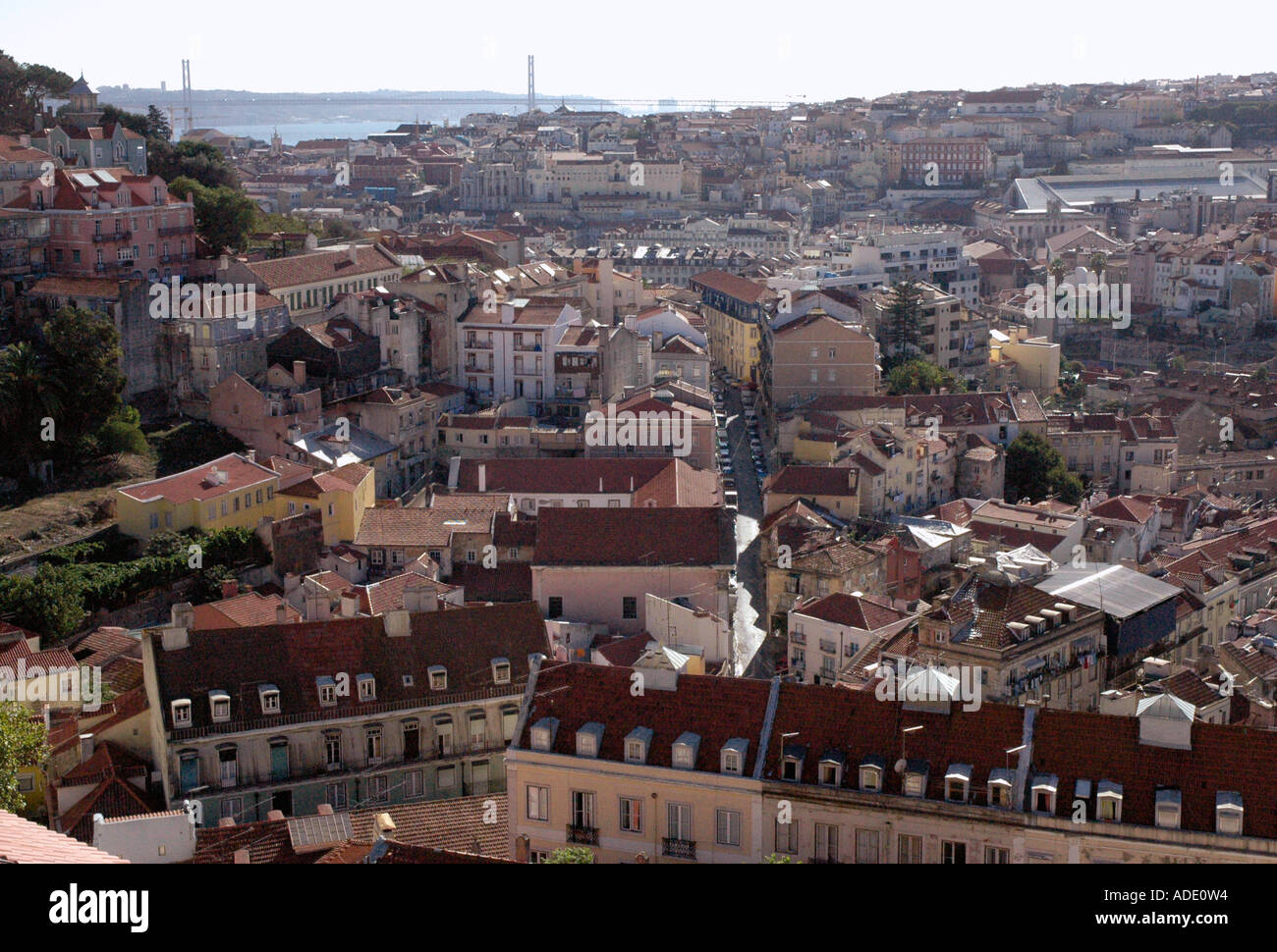 Vue panoramique de la capitale Costa de Lisbonne Lisboa Portugal Iberia Europe Banque D'Images