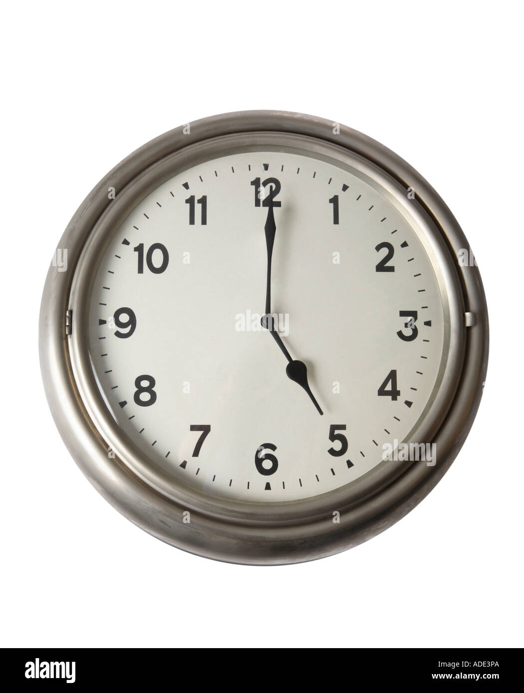 05:00 horloge Banque D'Images