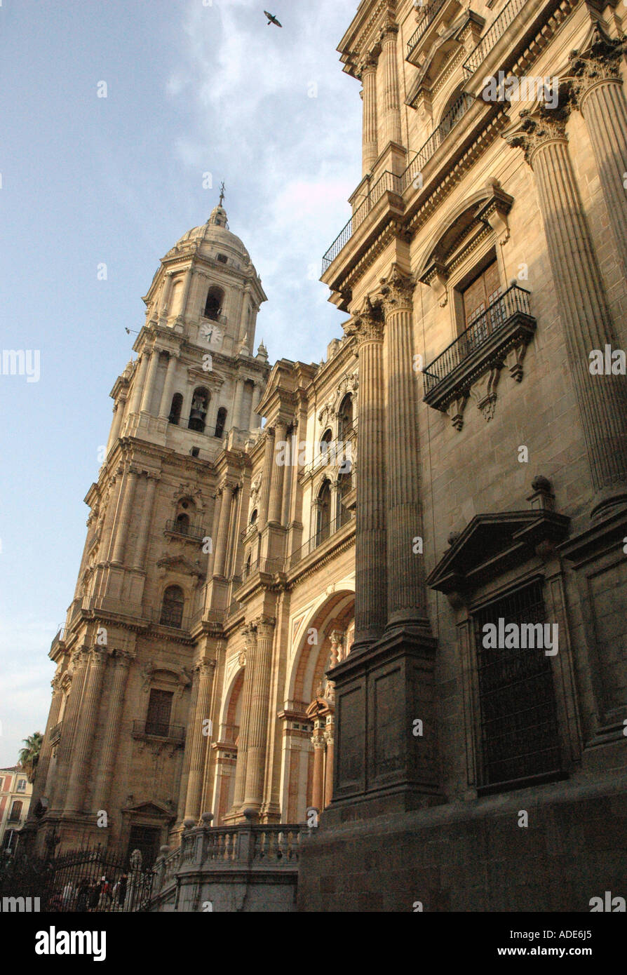 Avis de Catedral de la Encarnación Incarnation Cathédrale Malaga Costa del Sol Andalousie Côte Soleil Andalucía Espagne Europe Banque D'Images