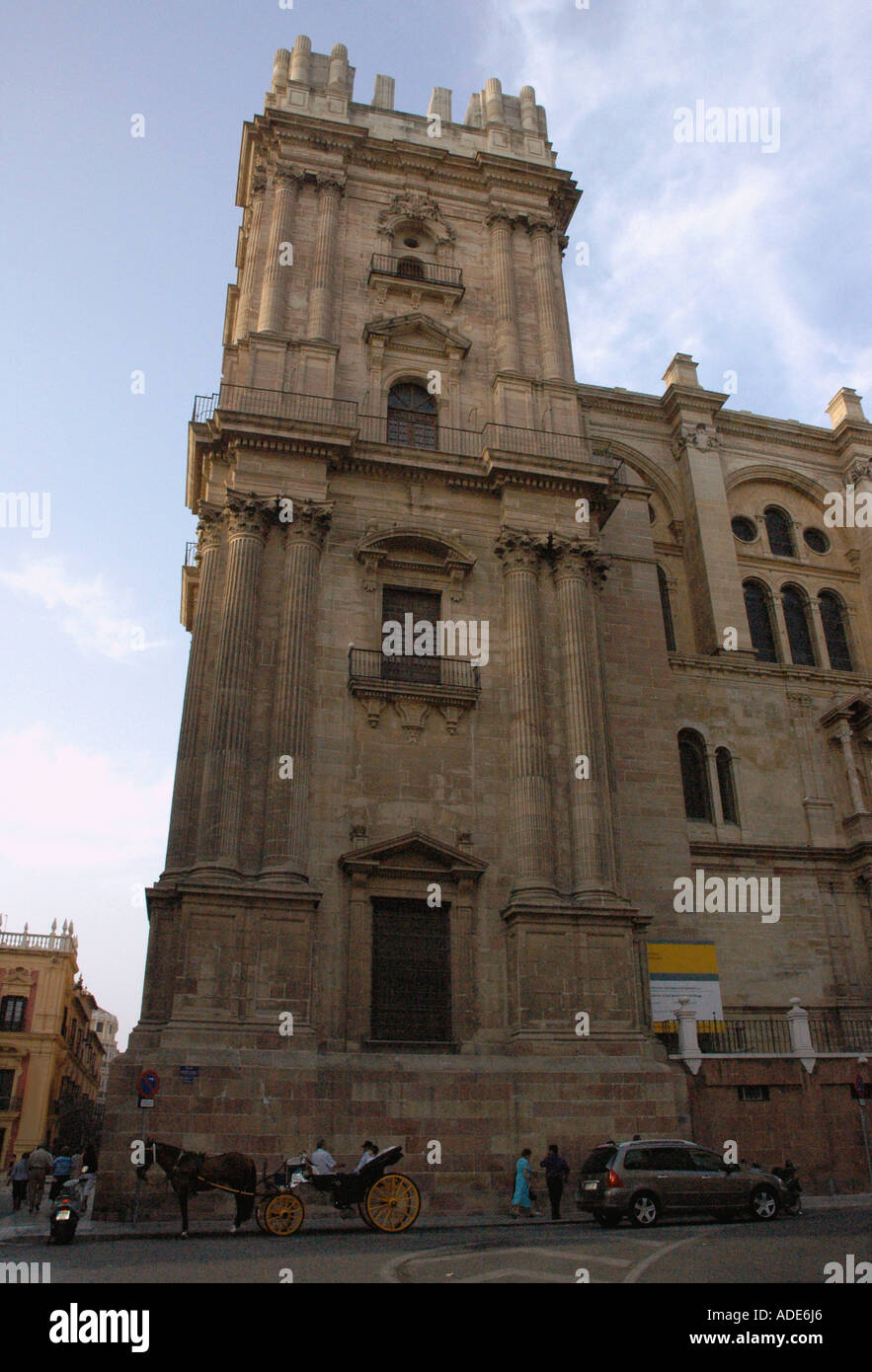 Avis de Catedral de la Encarnación Incarnation Cathédrale Malaga Costa del Sol Andalousie Côte Soleil Andalucía Espagne Europe Banque D'Images