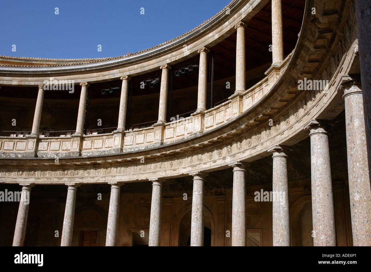 Vue sur l'Alhambra et Grenade andalousie andalousie forteresse Alcazaba España Espagne Iberia Europe Banque D'Images