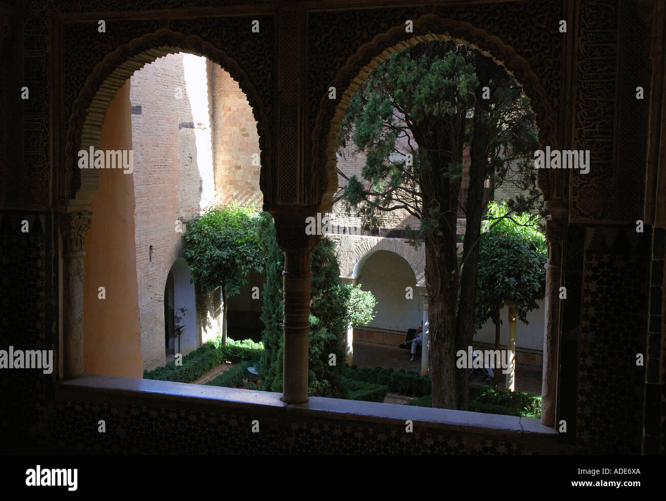 Vue sur l'Alhambra et Grenade andalousie andalousie forteresse Alcazaba España Espagne Iberia Europe Banque D'Images