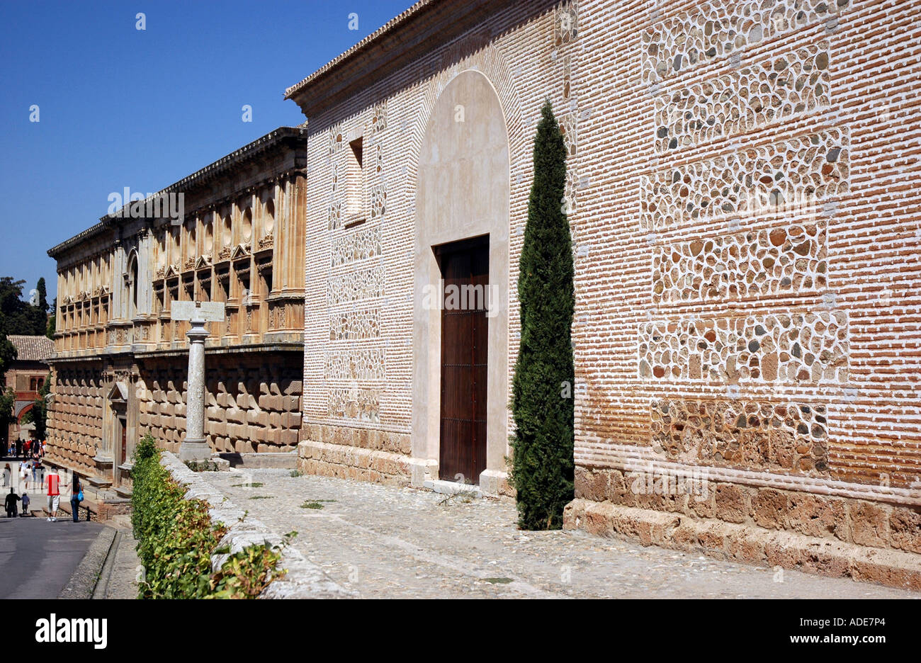 Vue sur l'Alhambra et Grenade andalousie andalousie forteresse Alcazaba España Espagne Iberia Europe Banque D'Images