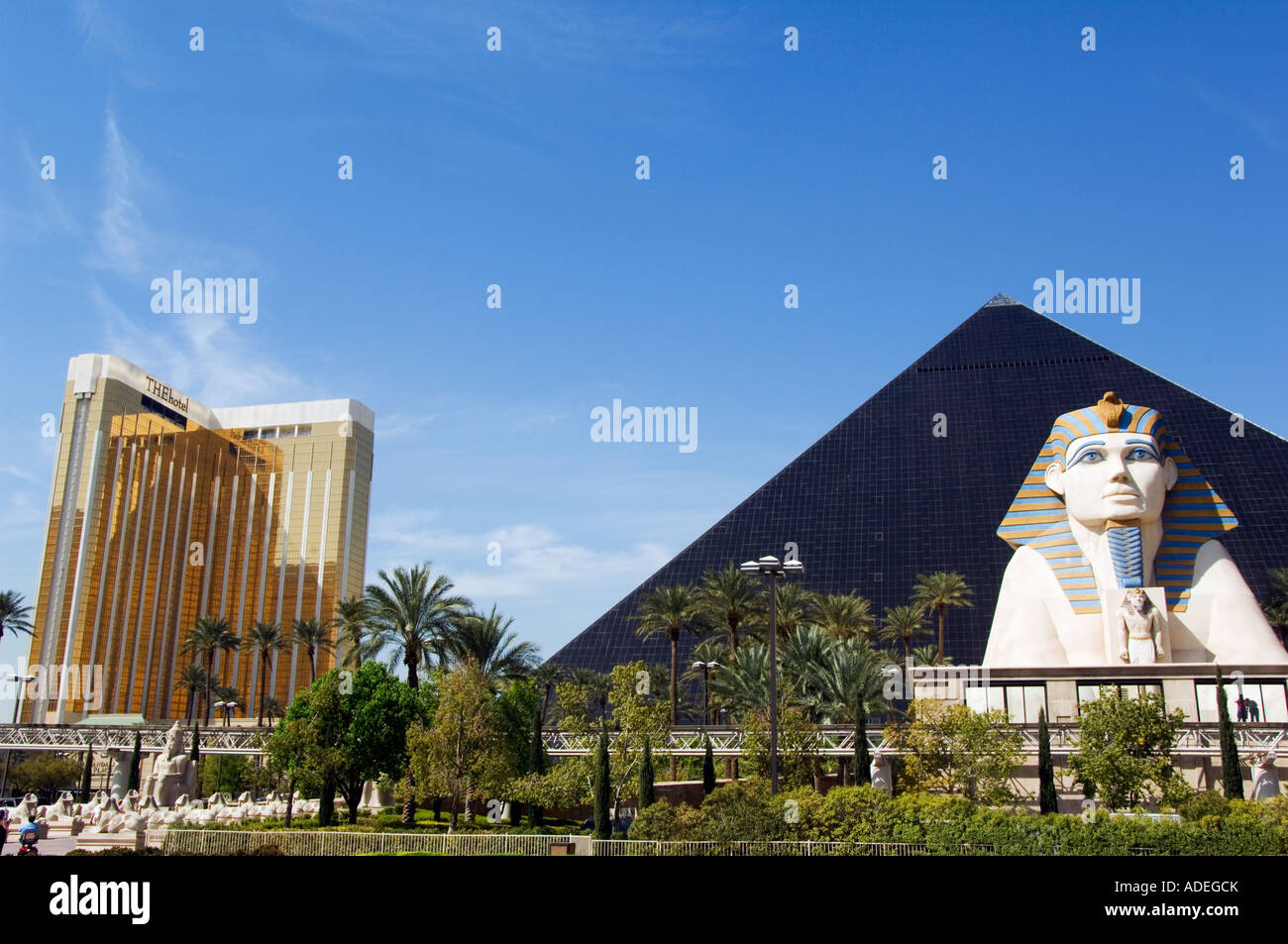 États-unis Nevada Las Vegas et Casino Luxor Obelisk Banque D'Images