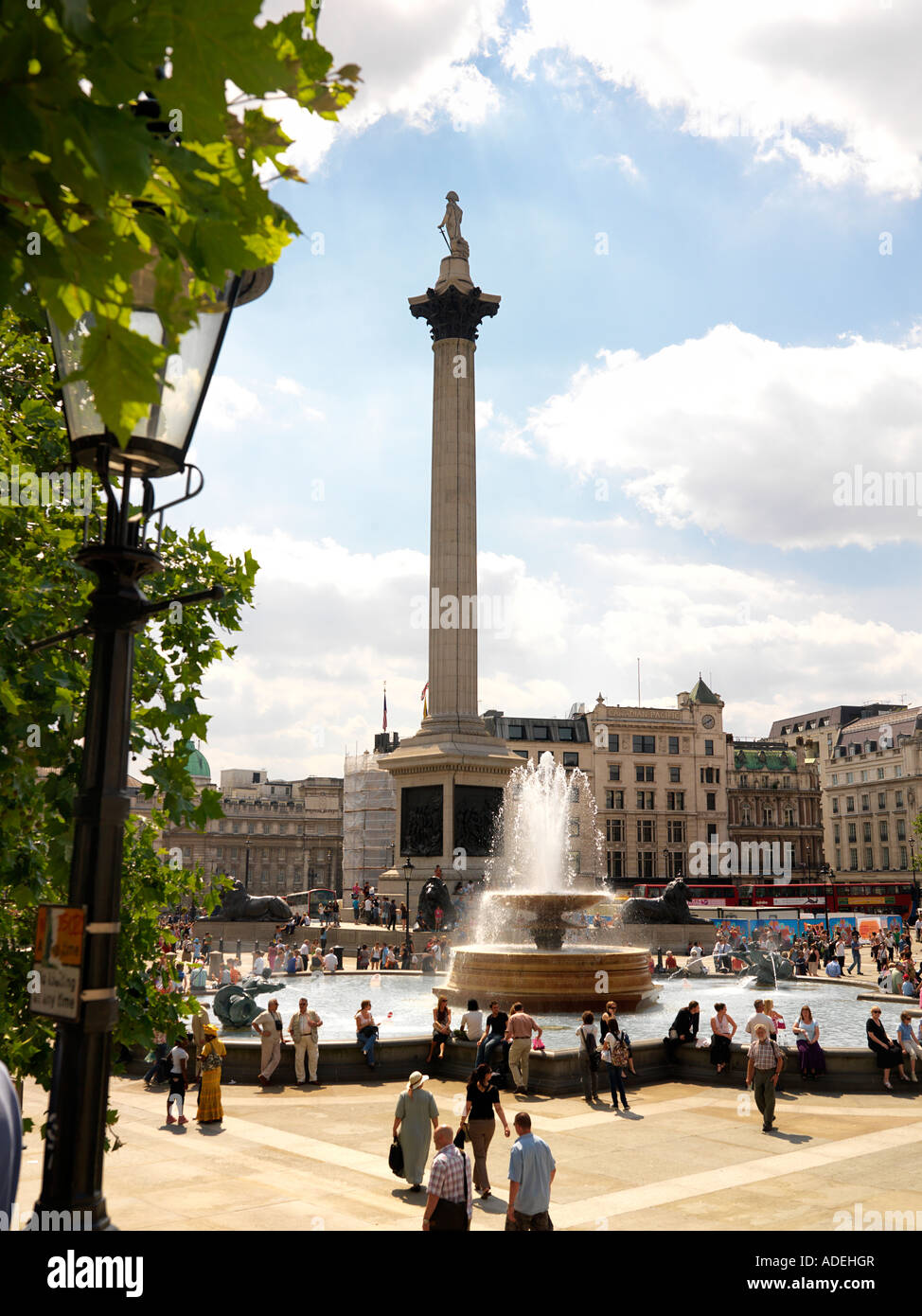 Trafalgar Square, Londres, Angleterre Banque D'Images