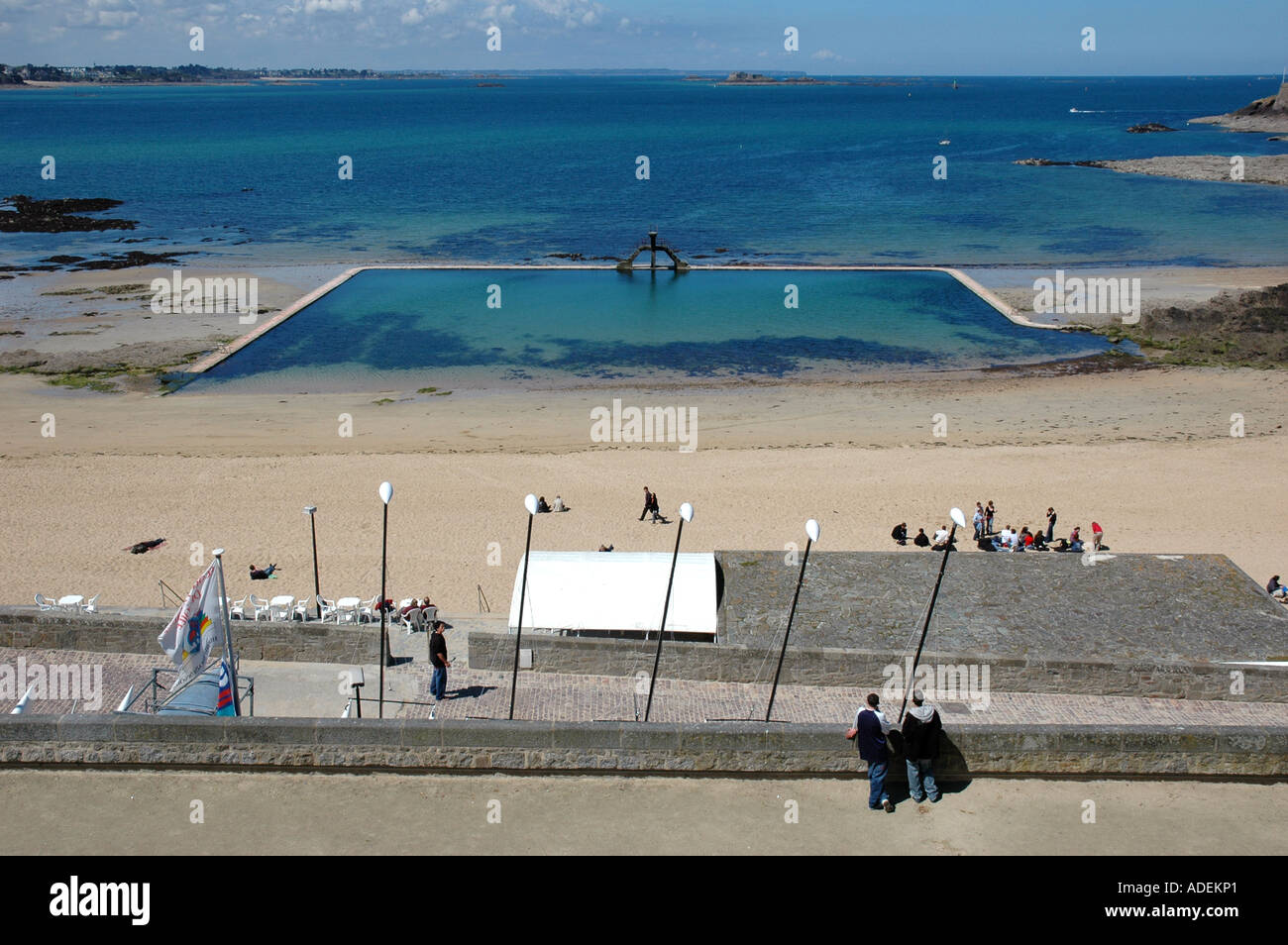 Saint Malo Plage Et Piscine Naturelleille Et Vilaine