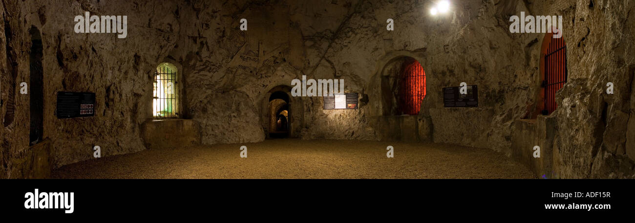 La salle de banquet hellFire Caves West Wycombe Bucks Banque D'Images