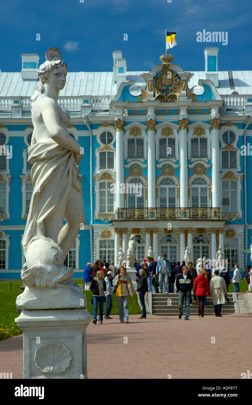 Russie St Petersbourg Palais Catherine s Tsarskome Selo le Tsar s Village Banque D'Images