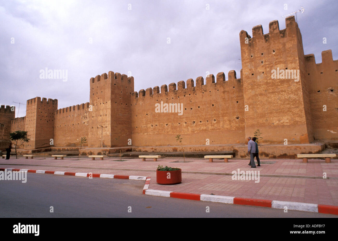 Les murs médiévaux de Taroudant Maroc Afrique du Nord Afrique Banque D'Images