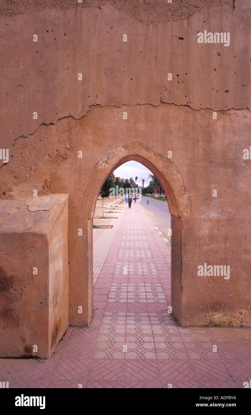Une enceinte médiévale de Taroudant Maroc Afrique du Nord Afrique Banque D'Images