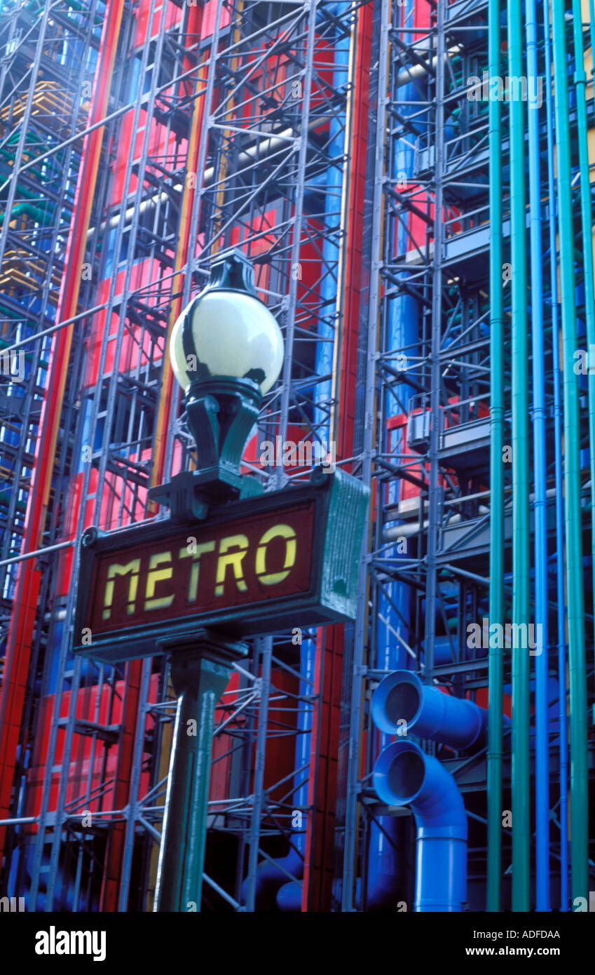 France Paris Metro sign Banque D'Images