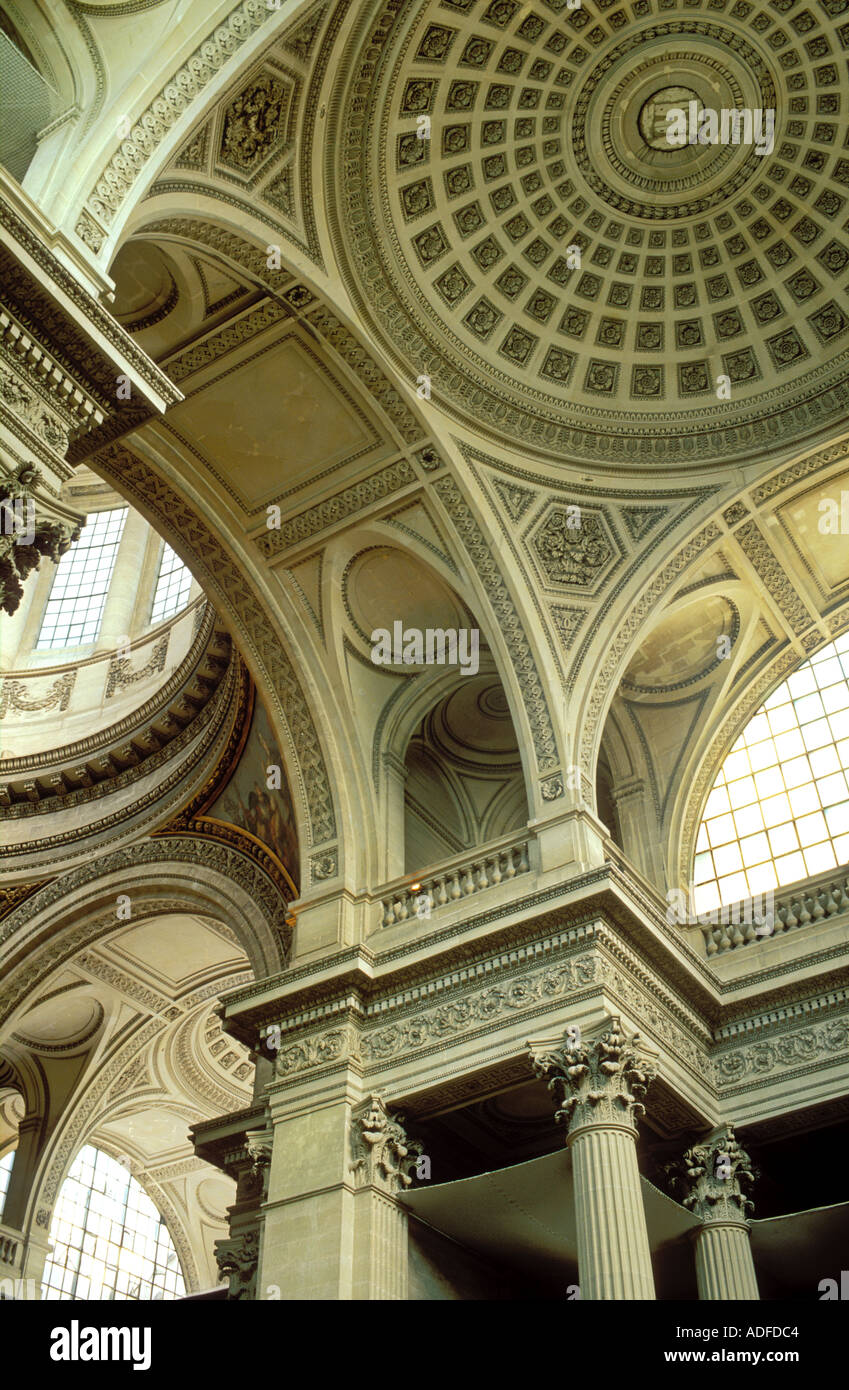 France Paris vue de l'intérieur du Panthéon Banque D'Images