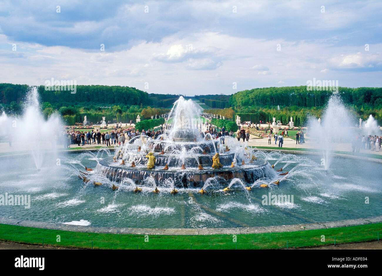 France, Versailles, la fontaine de Latona et les jardins de Versailles Banque D'Images