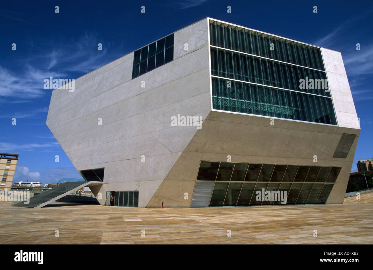La nouvelle Casa da Musica de Porto par l'architecte Rem Koolhaas superstar néerlandais Banque D'Images