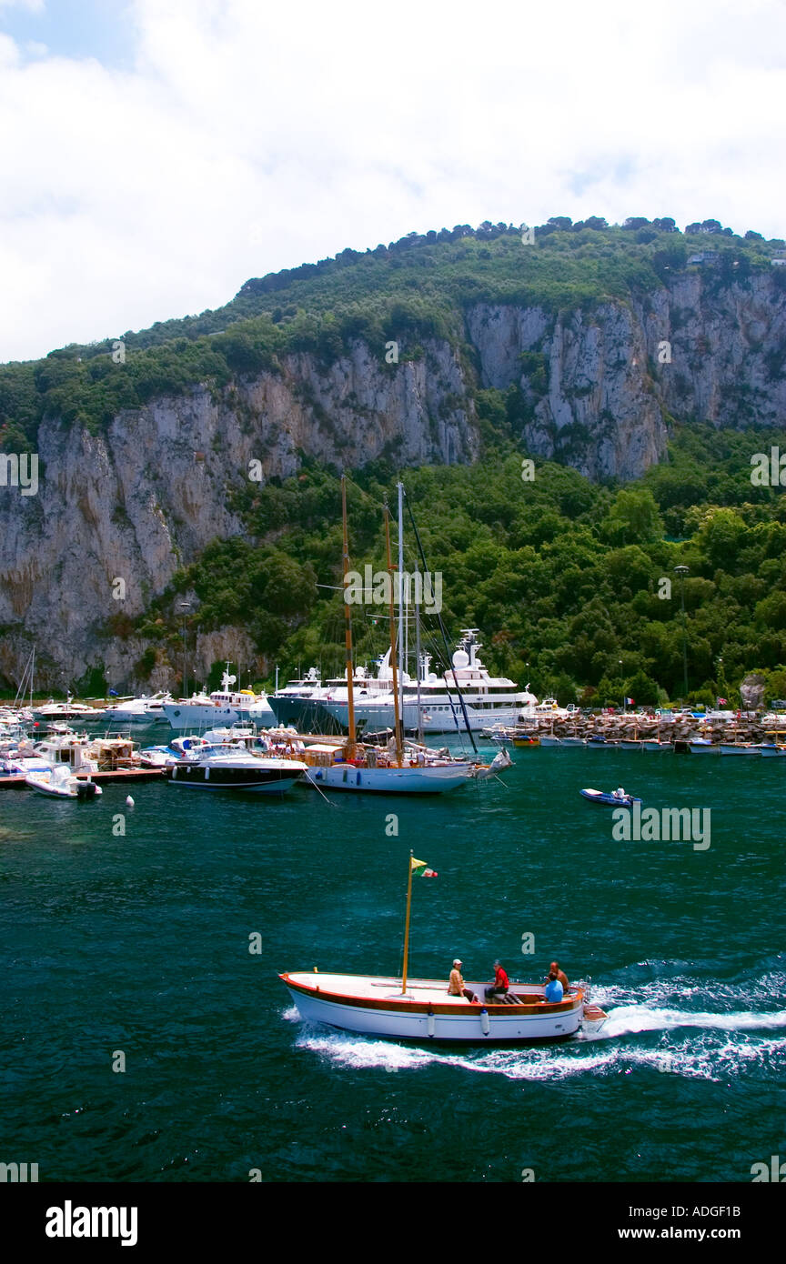 Golfe de Naples Italie Isola di Capri île de Capri Banque D'Images