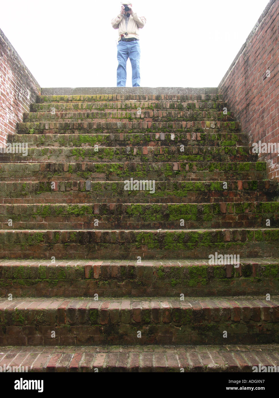 Haut d’un escalier Banque D'Images