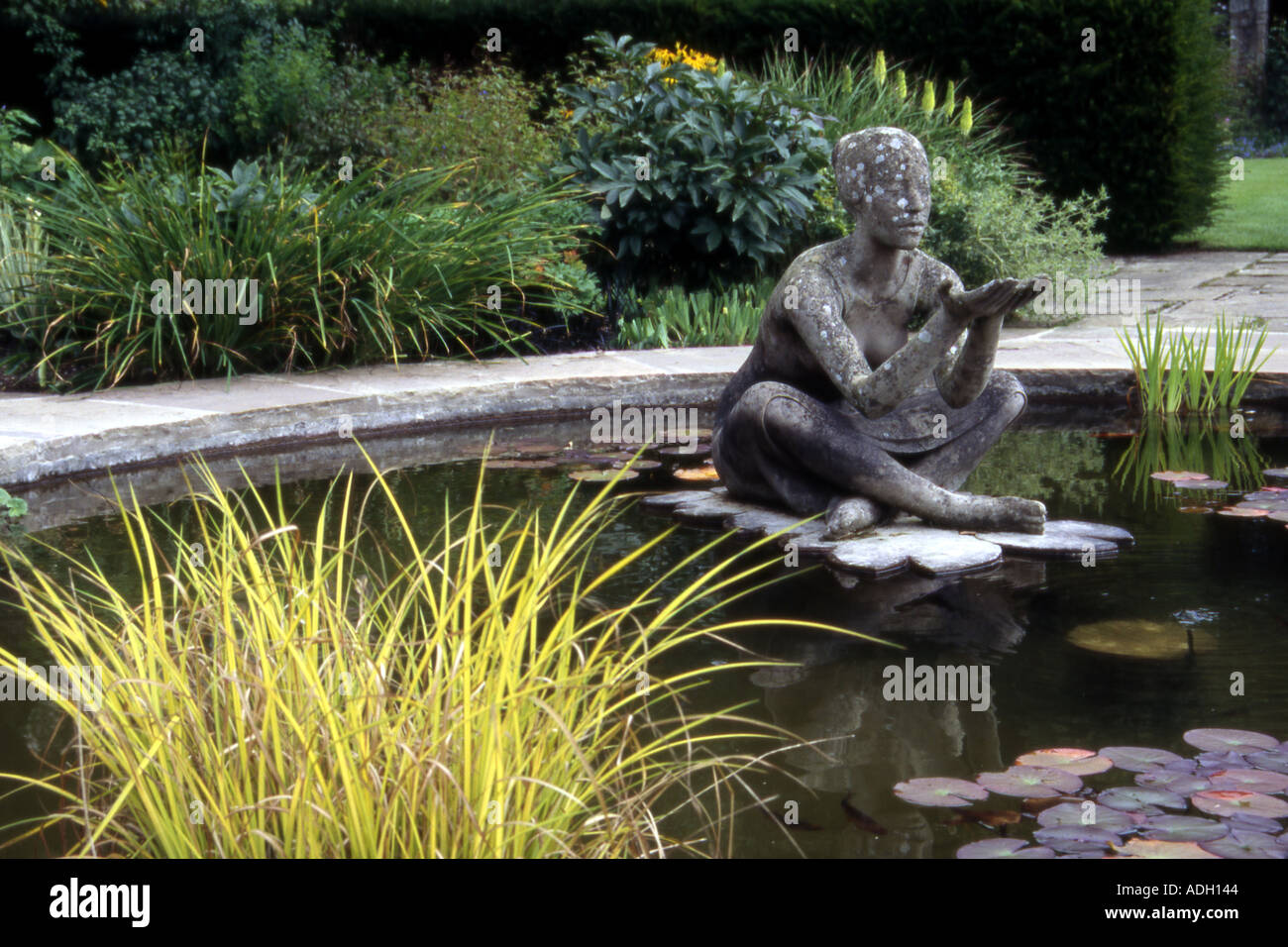Jardins de Parcevall Hall une retraite religieuse dans le Yorkshire Dales Banque D'Images