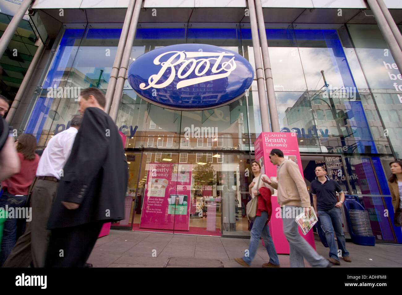 Direction générale de la pharmacie Boots the Chemist Oxford Street London UK Banque D'Images