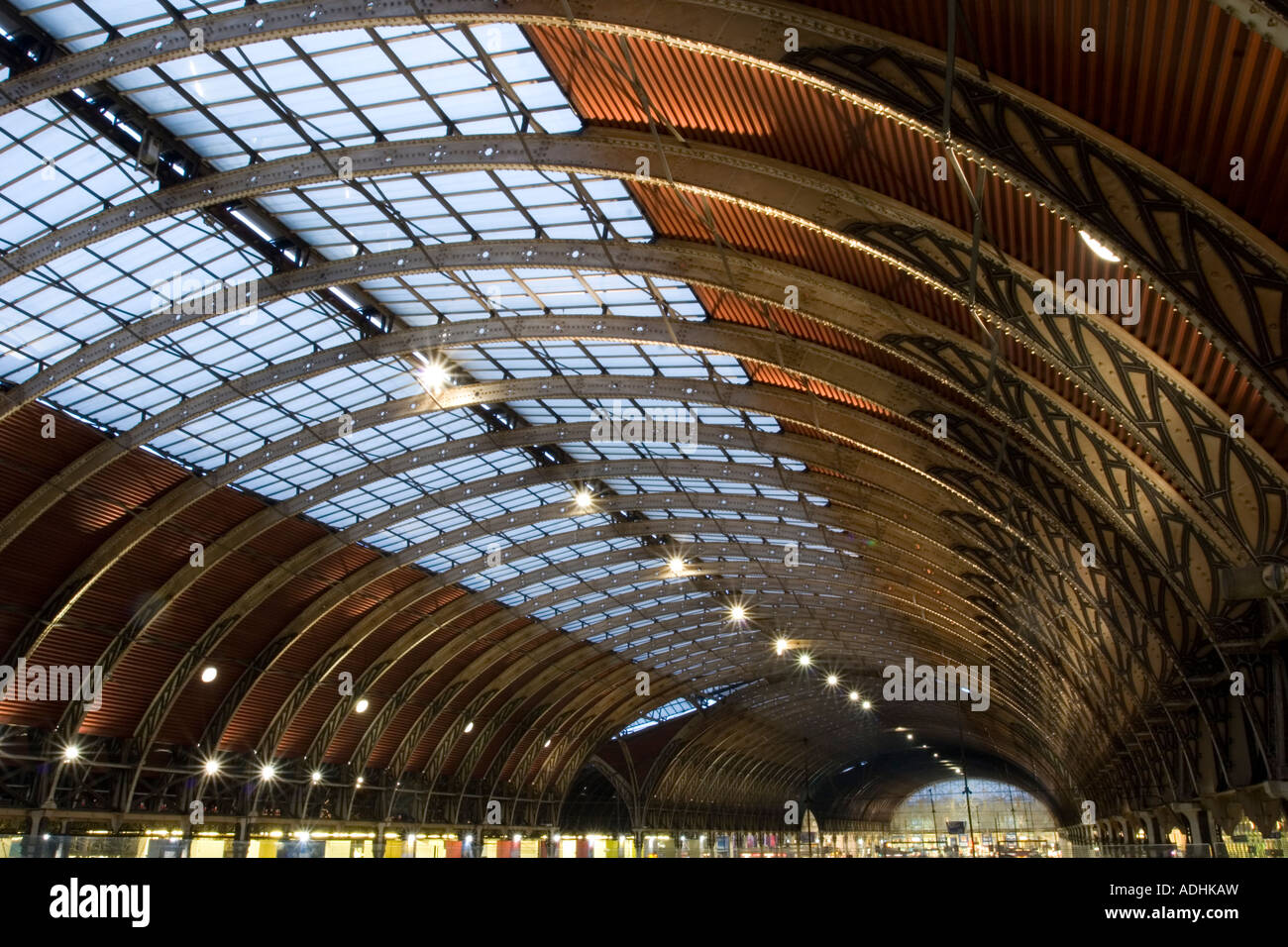 La gare de Paddington Londres Terminus Banque D'Images