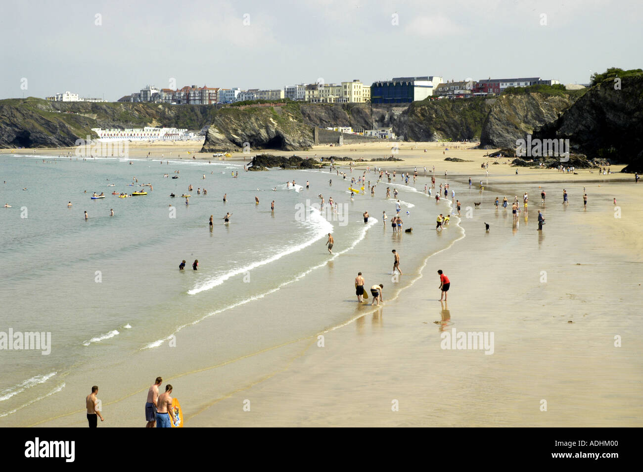 Plage de Newquay Cornwall UK Banque D'Images