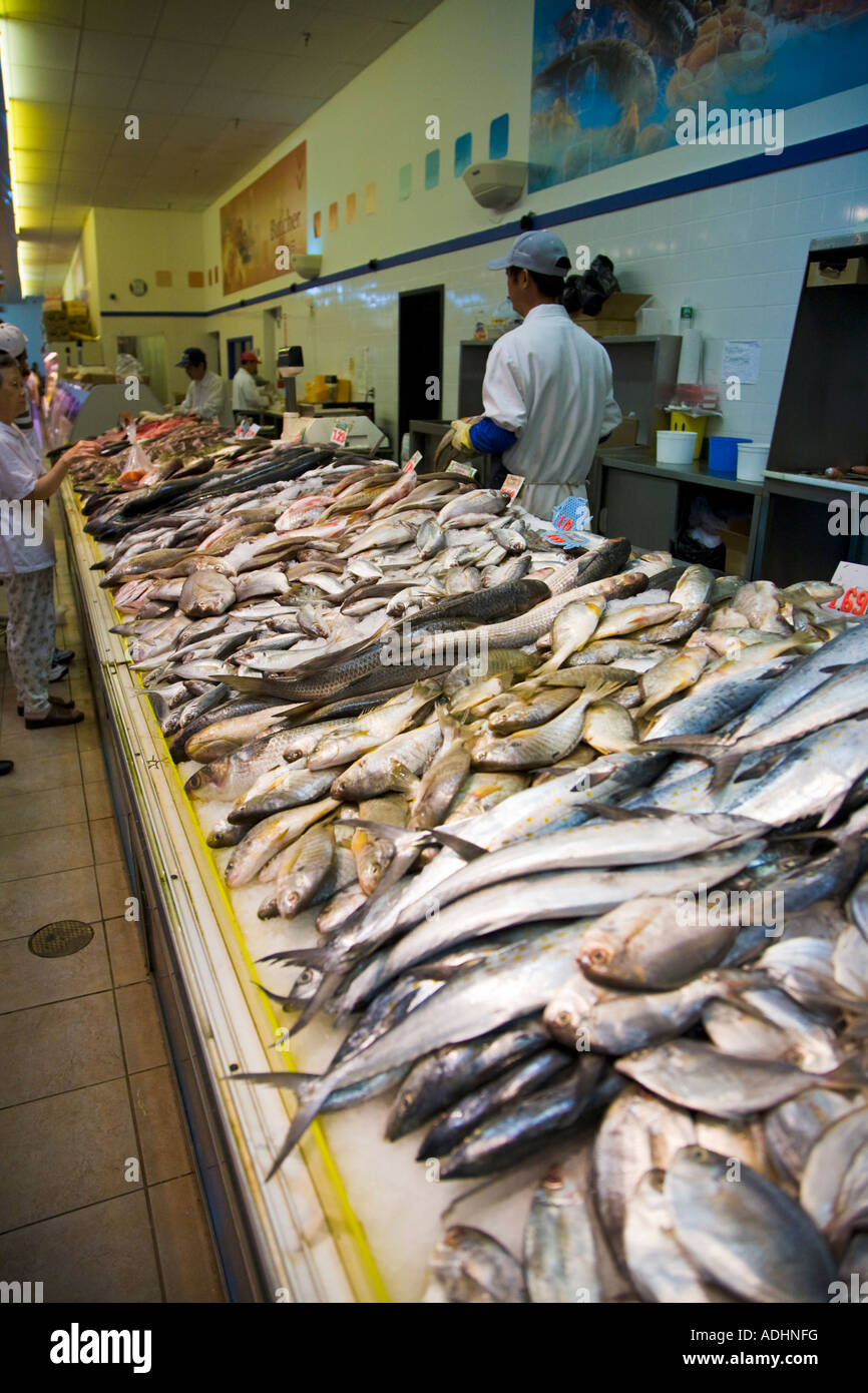 Supermarché chinois en Amérique Banque D'Images