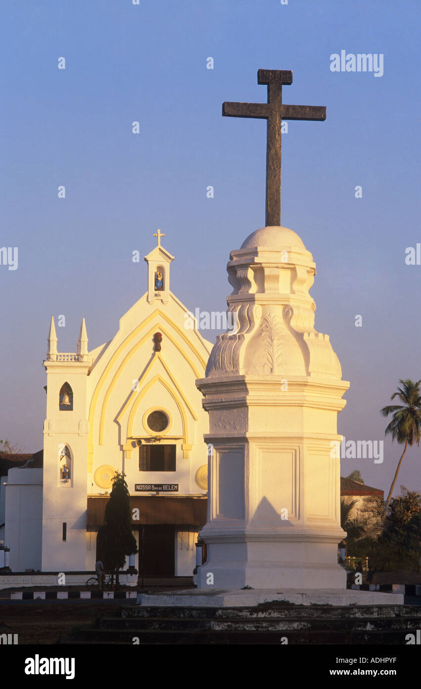 Église Notre-Dame de Bethléem Salcete Goa Inde Chandor Banque D'Images