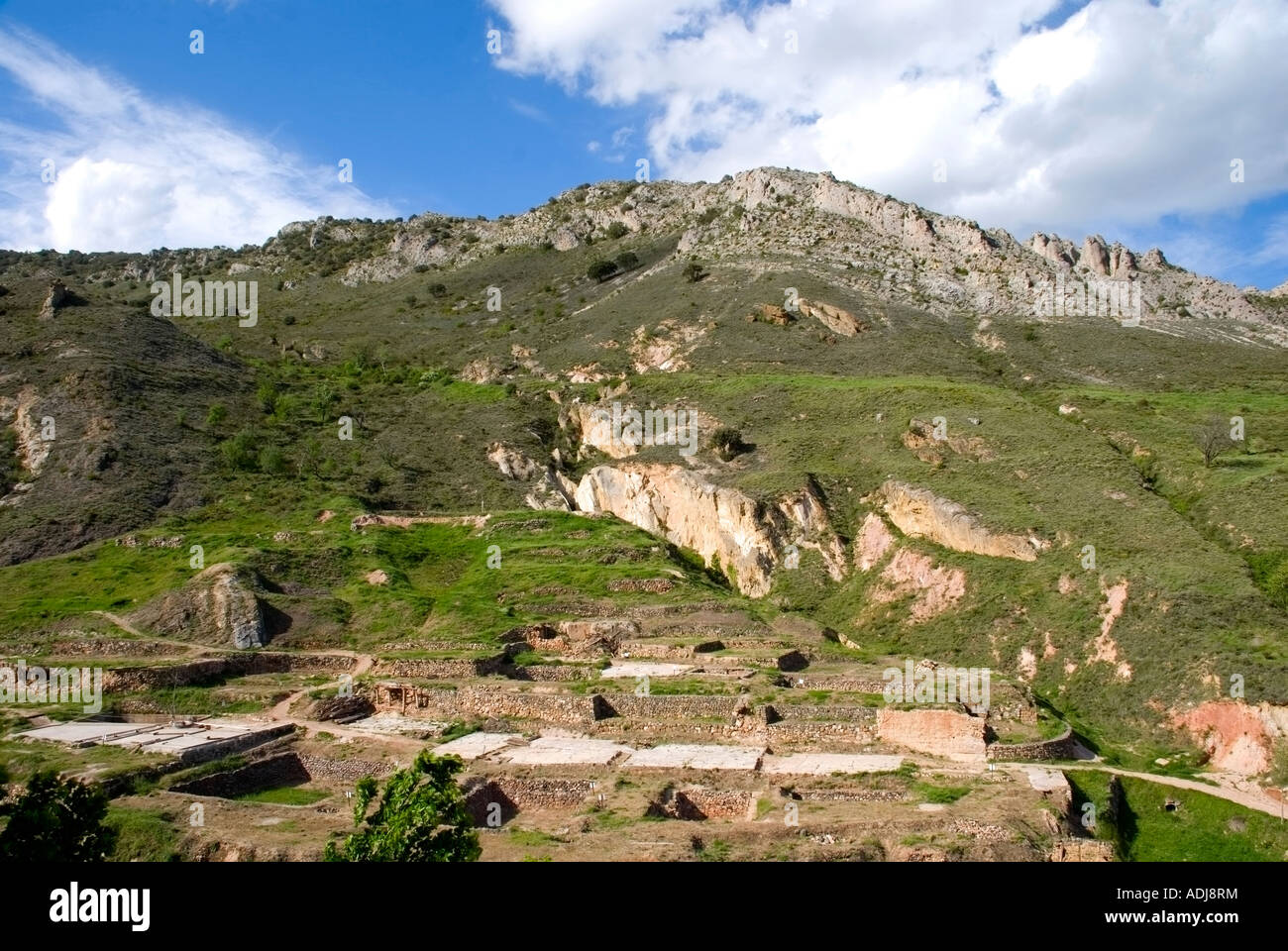 Salinas. Poza de la Sal. La Bureba. Province de Burgos. Castilla y León. Espagne. Banque D'Images