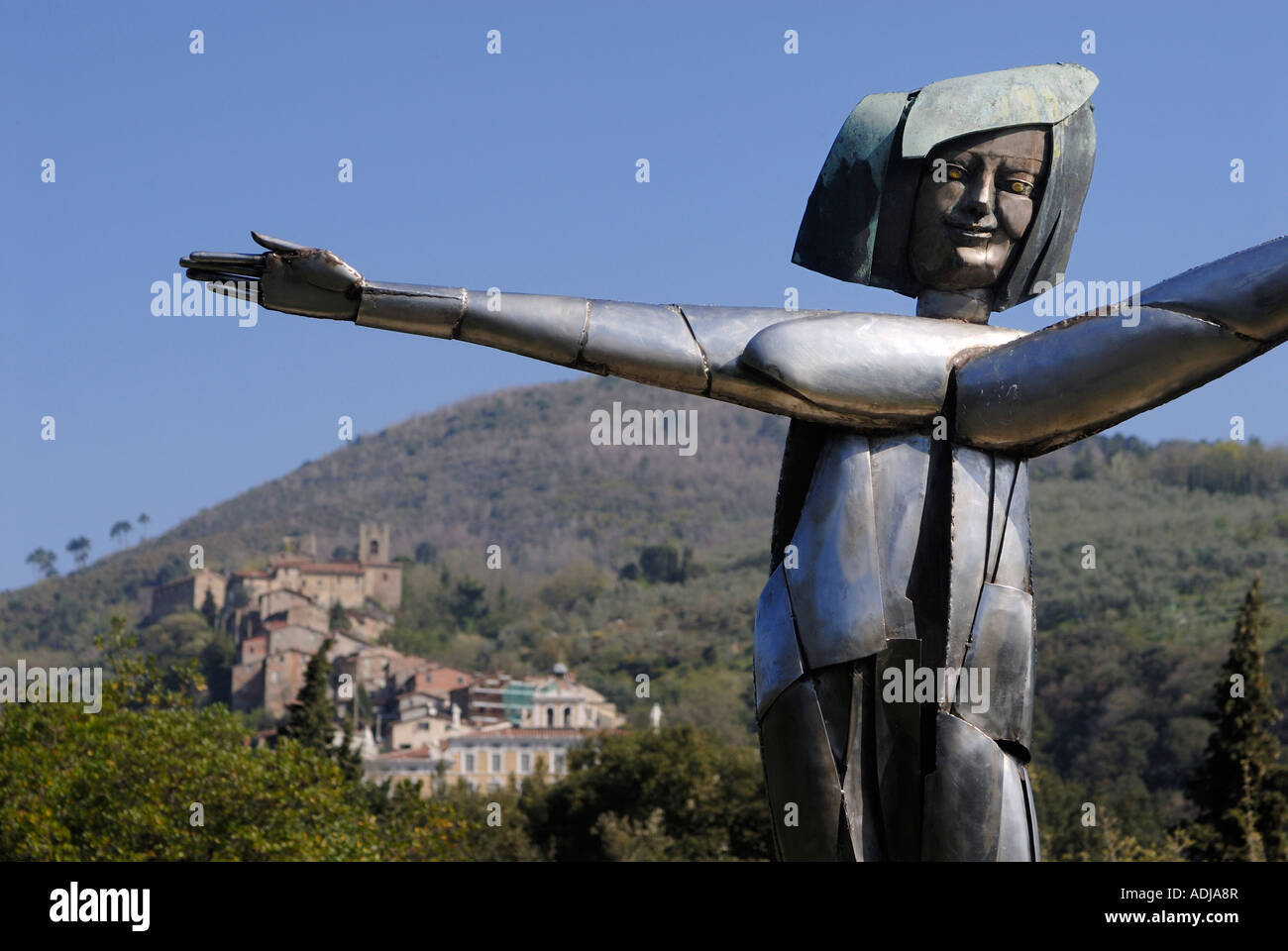 Italie, Toscane, Collodi. Pinocchio's theme park. Conte de la sculpture. Banque D'Images