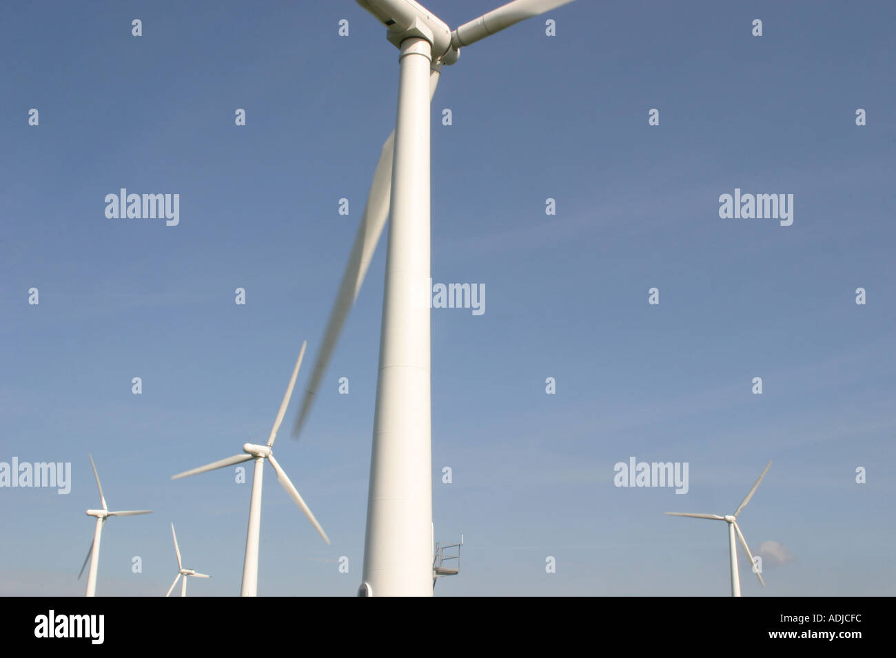 Les moulins à vent éoliennes électriques Banque D'Images