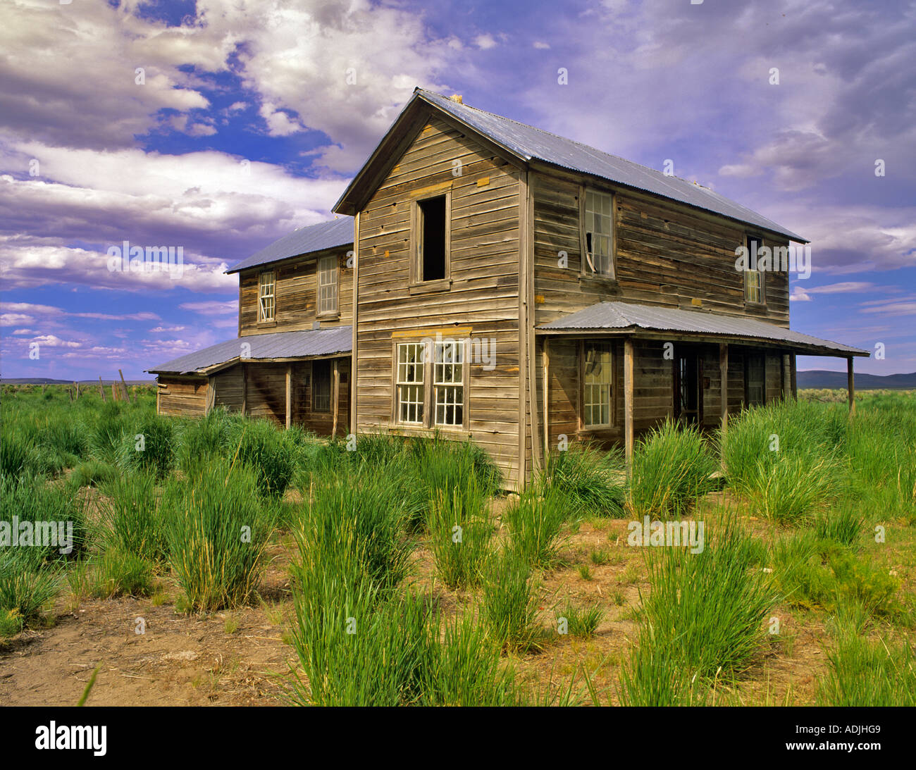 L'homestead abandonné se dérober à Ranch près de Adel Oregon Banque D'Images