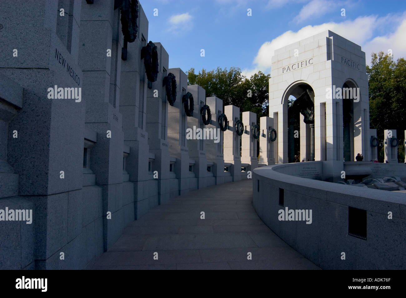 World War 2 Memorial à Washington DC Banque D'Images