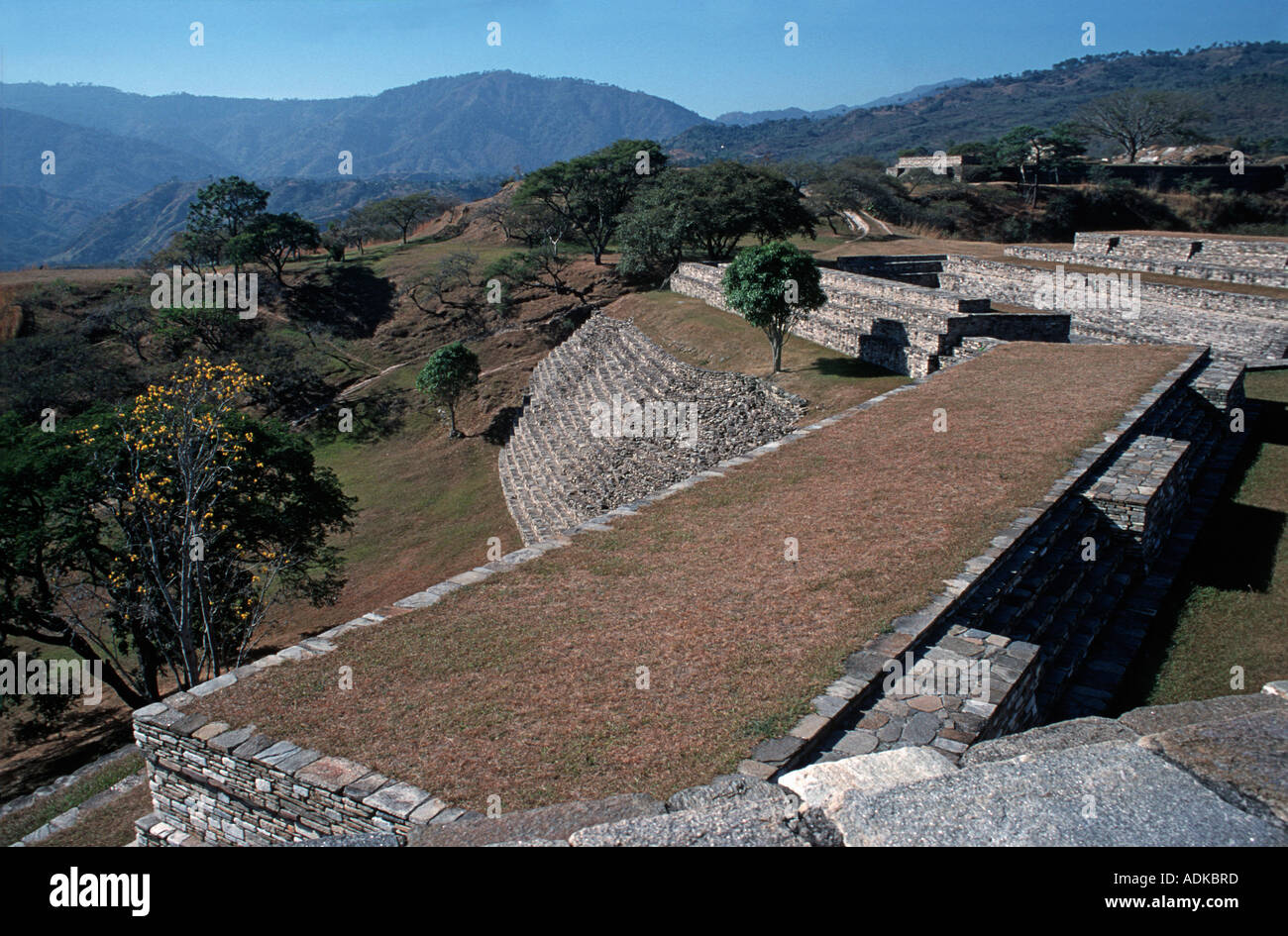 Le complexe de Maya Mixco Viejo montagnes du Guatemala Chimaltenango GUATEMALA Banque D'Images