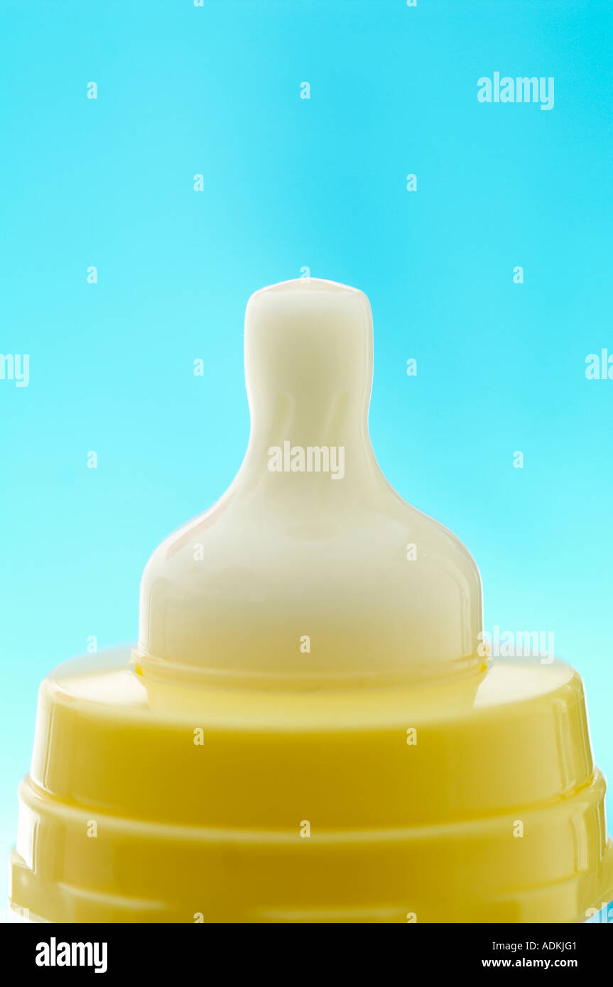 Fournitures pour bébés un mamelon Banque D'Images